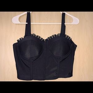 Black bustier crop top!